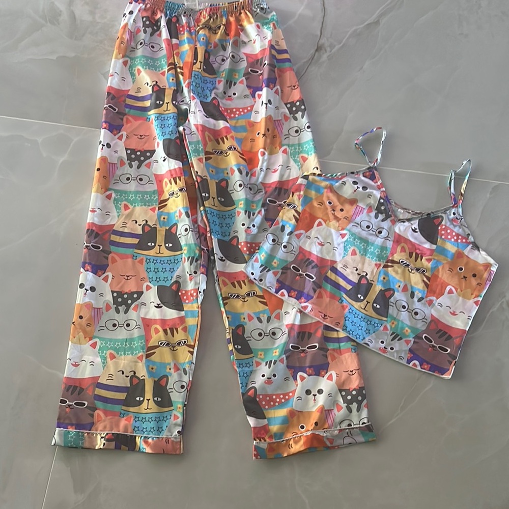 NWOT Cat Pajama Set 😻